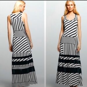 Peter Som black & white maxi dress, Small